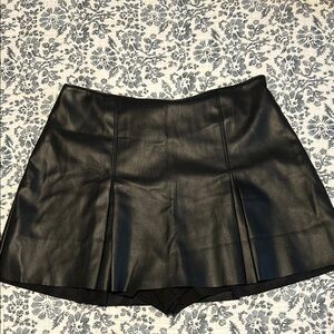 Abercrombie & Fitch vegan leather skort
